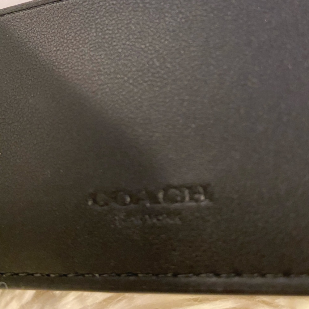 Coach Black Monogram Bifold Wallet - Picture 3 of 6